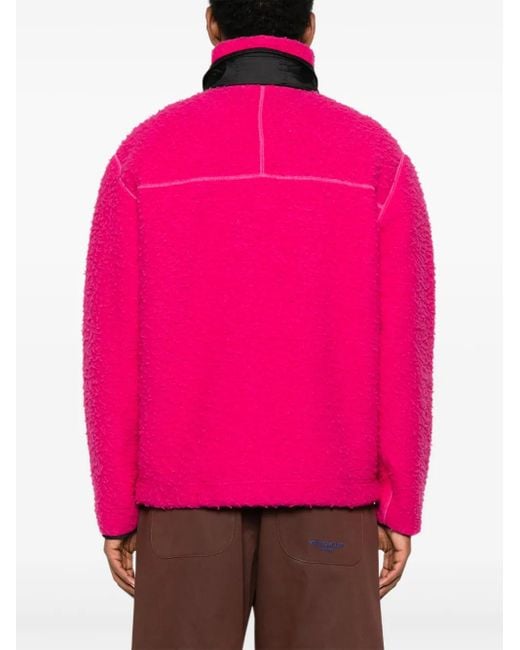 Stone Island Sweater Met Halve Rits in het Pink voor heren