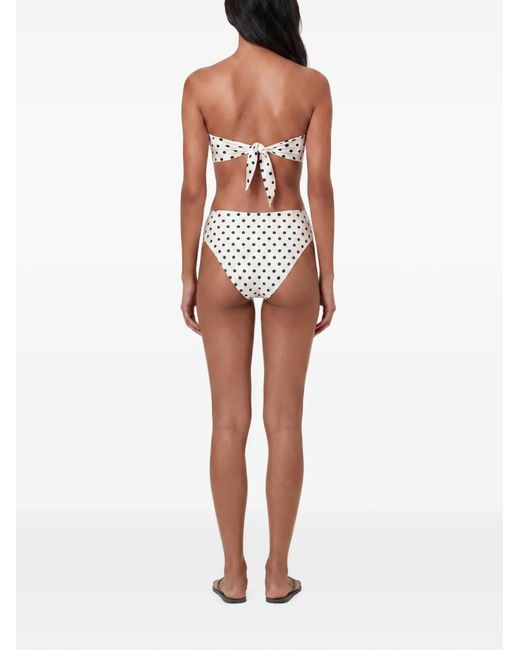 Nicholas White Nerea High Waist Bikini Bottoms