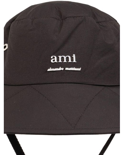 AMI Black Logo-plaque Bucket Hat