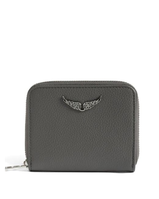 Zadig & Voltaire Gray Zip-Around Wallet