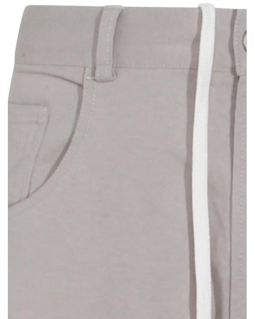 MM6 by Maison Margiela Gray Drawstring Trousers for men