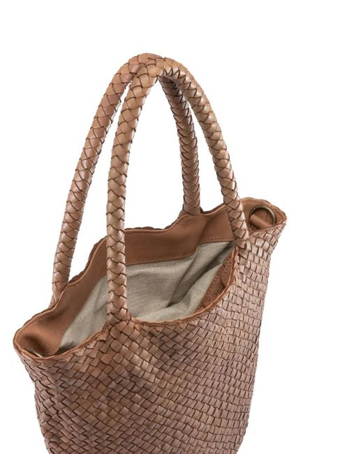 Officine Creative Brown Oc Class 072 Woven Leather Bag