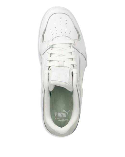 PUMA White Slipstream Bball Sneakers for men