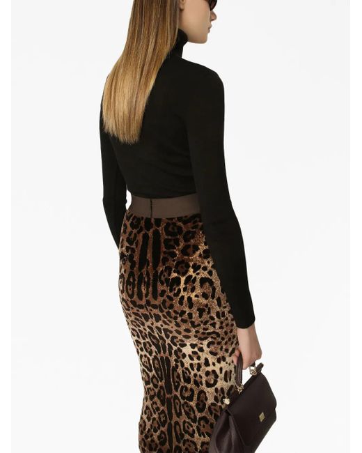 Dolce & Gabbana Black High Neck Pullover