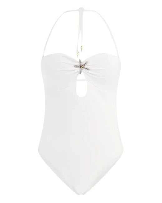 Guess White Cutout Starfish Swimsuit