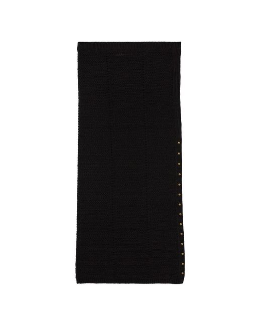 A PAPER KID Black Knitted Stud Skirt