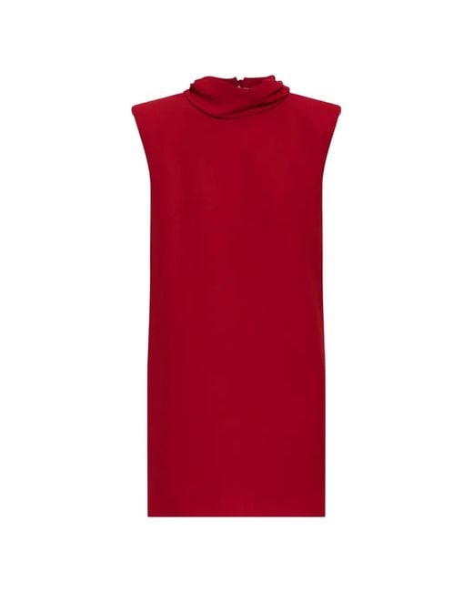 Valentino Garavani Red Silk Open-Back Dress
