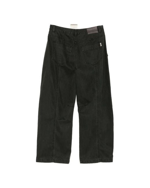 Juun.J Black Logo-Patch Jeans for men