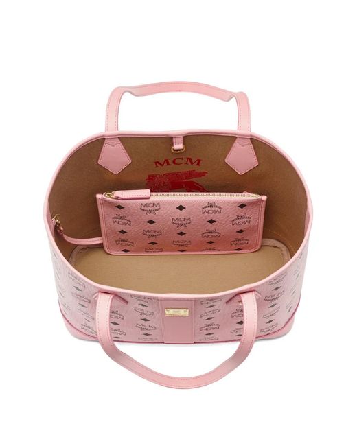 MCM Pink Small New Liz Tote Bag