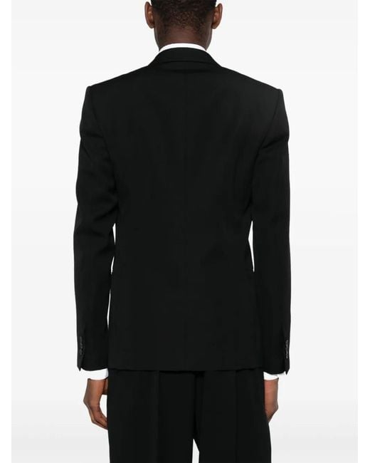 Off-White c/o Virgil Abloh Black Off- Satin-Lined Virgin-Wool Tuxedo Jacket for men