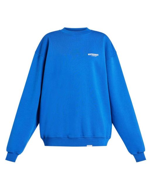 Represent Katoenen Sweatshirt in het Blue