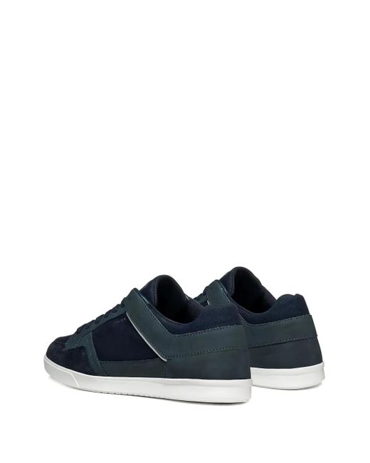 Geox Blue Walee Suede Sneakers for men