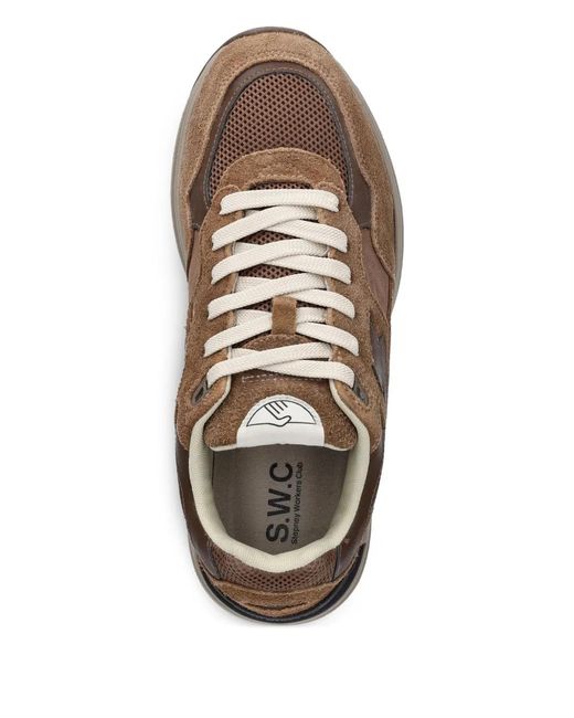 Stepney Workers Club Brown Amiel Strike Sneakers for men