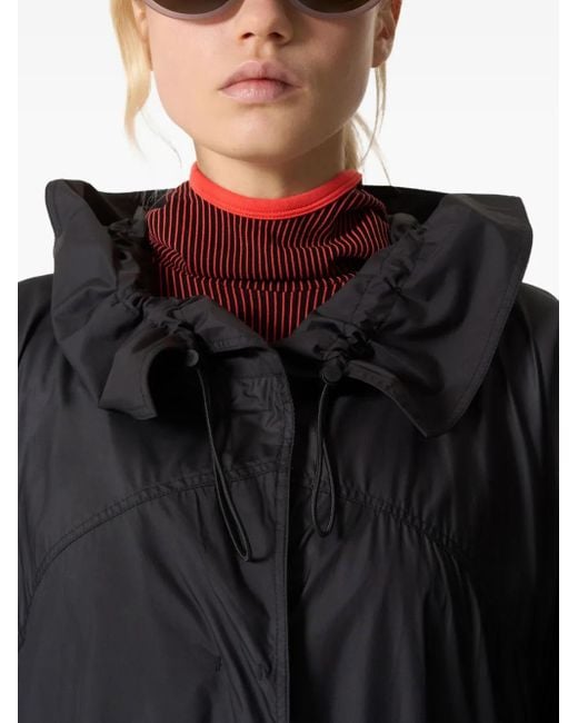 Perfect Moment Black Parachute Hooded Coat
