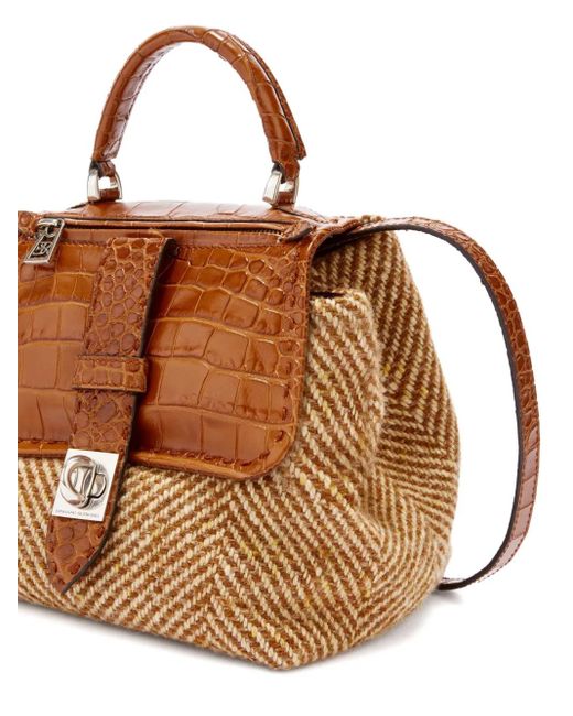Sac Cabas Liza À Motif De Chevrons Ermanno Scervino en coloris Brown