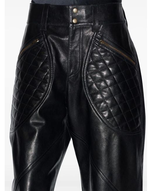 Isabel Marant Black Catarina Tapered Trousers