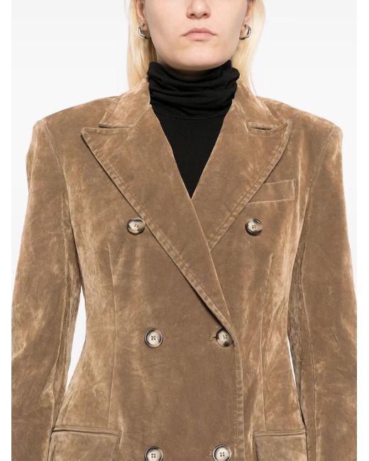 Max Mara Gesmockte Blazer in het Brown