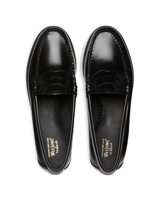 G.H.BASS Black Weejuns Penny Loafers