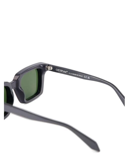 Off-White c/o Virgil Abloh Green Reno Square-Frame Sunglasses for men