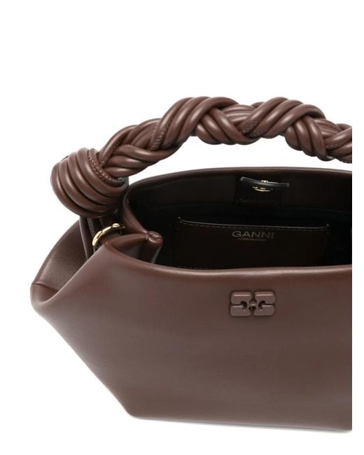 Ganni Brown Tote Bags