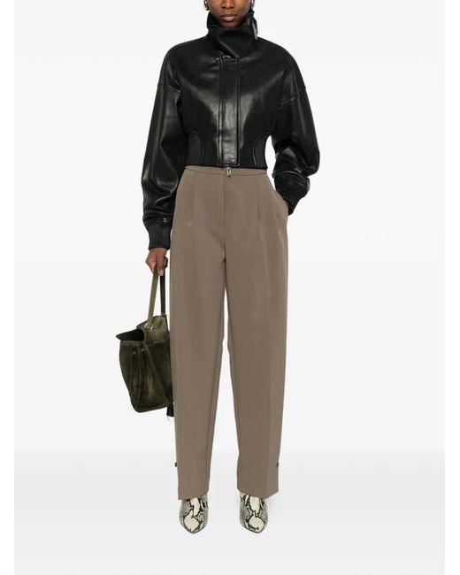 Sportmax Black Leather Jacket