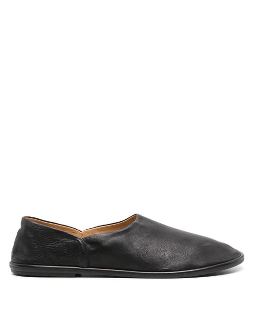 The Row Black Canal Leather Loafers - Men's - Calf Leather/rubber for men