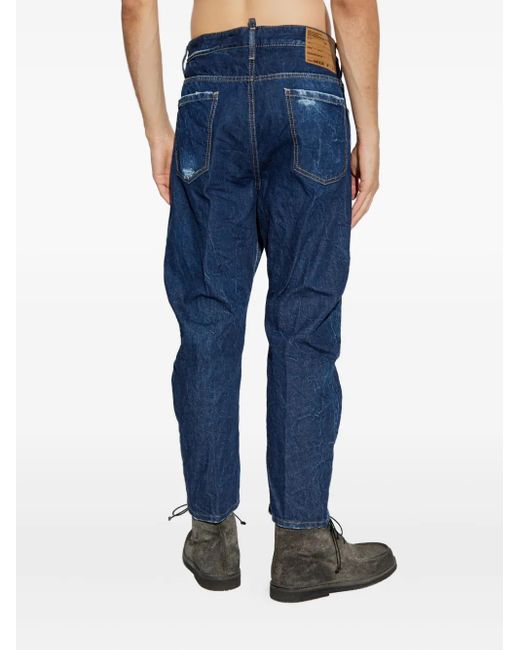 Jean Cinq Poches À Effet Usé DSquared² pour homme en coloris Blue