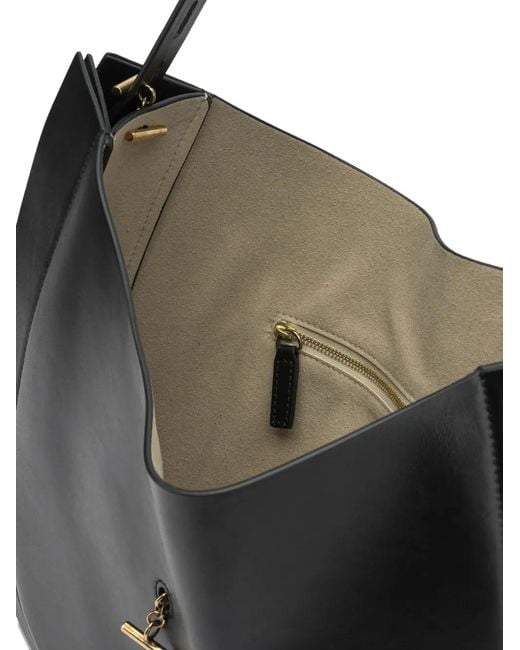 MINOBOSSI Black Liz Panelled Strap Shoulder Bag