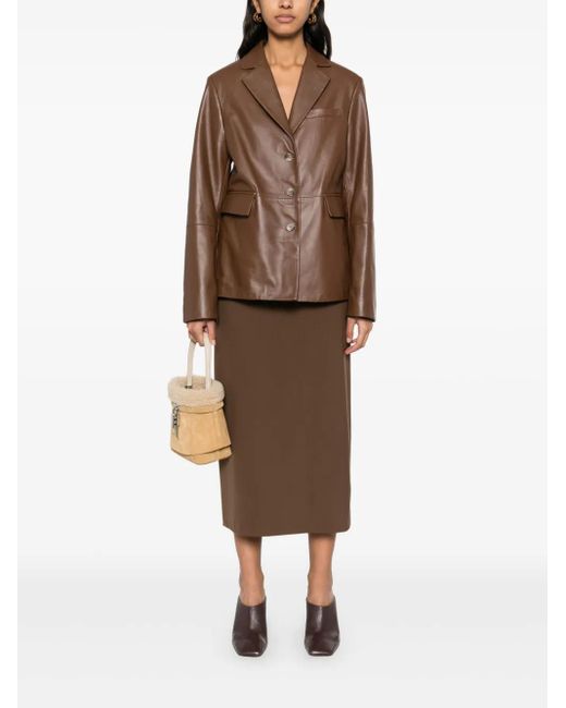 Loulou de Saison Brown Samos Maxi Skirt
