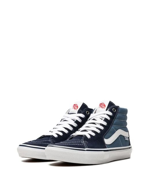 Vans Blue Skate Sk8-Hi Panelled Sneakers for men