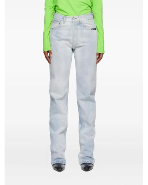 Jeans Con Design A Cinque Tasche di VTMNTS in Blue da Uomo