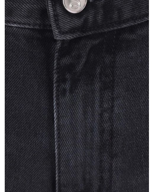 Séfr Blue Button-Fastening Five-Pocket Jeans for men