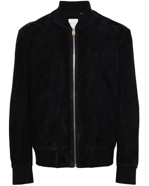 Paul Smith Black Suede Bomber Jacket for men