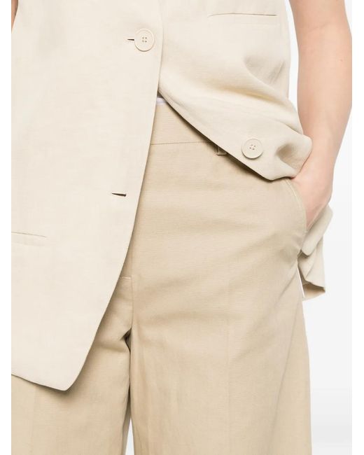 Weekend by Maxmara White Belt-Loops Trousers