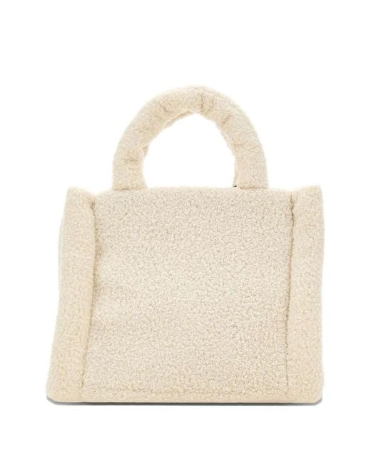 Colmar Natural Teddy-Effect Square Tote Bag