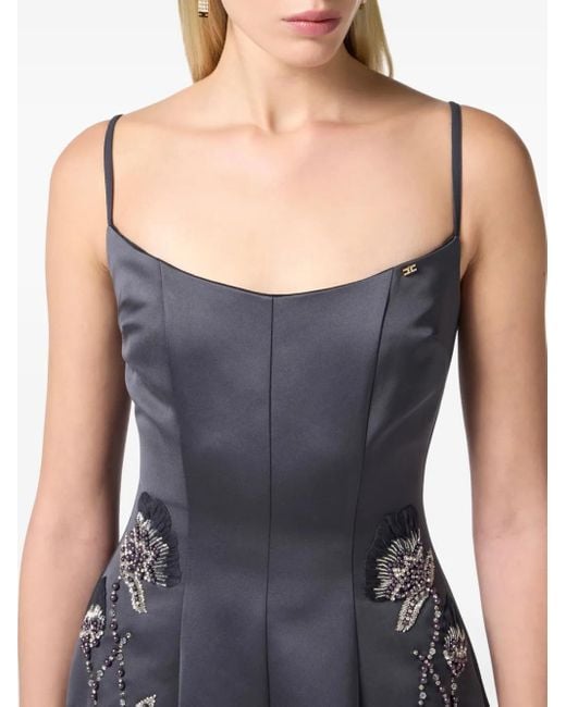 Elisabetta Franchi コルセットスタイル ミニドレス Blue