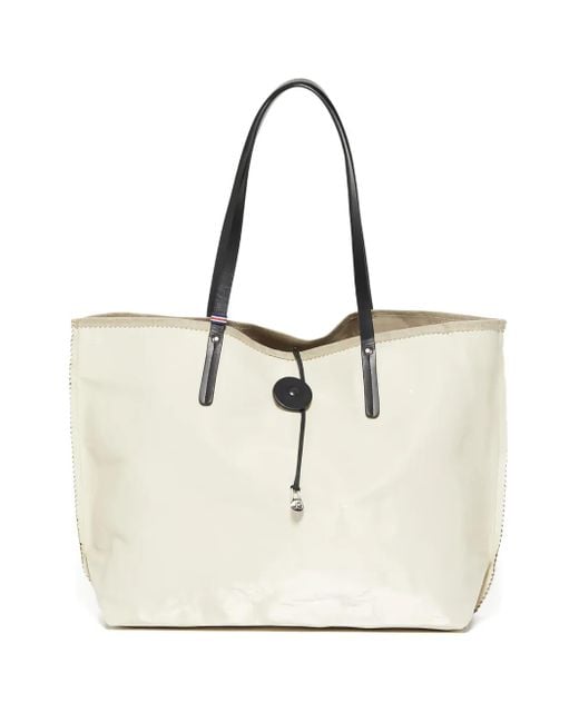 Jack Gomme White Shopper aus Leinen