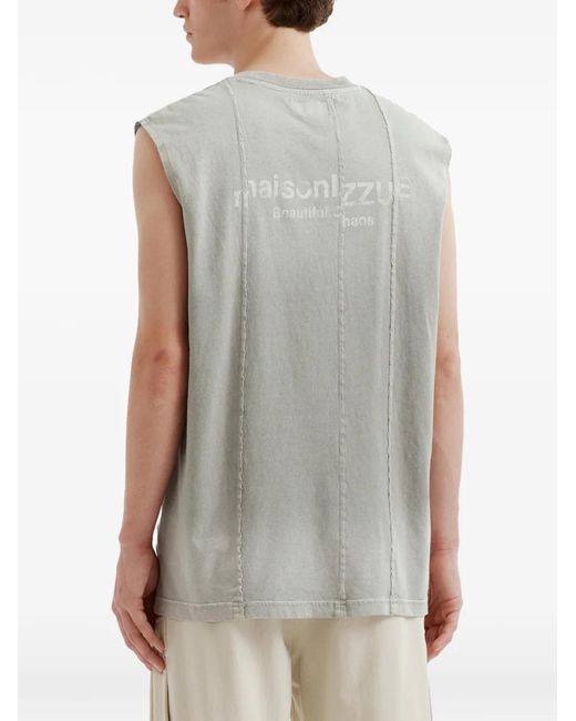 Izzue Gray Sleeveless T-Shirt for men