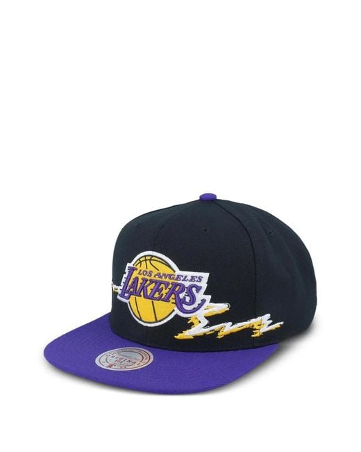 Mitchell & Ness Blue Los Angeles Lakers Nba Life Line Baseball Cap for men
