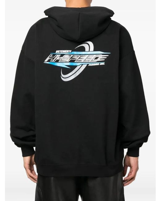 Hoodie À Logo Imprimé Vetements pour homme en coloris Black