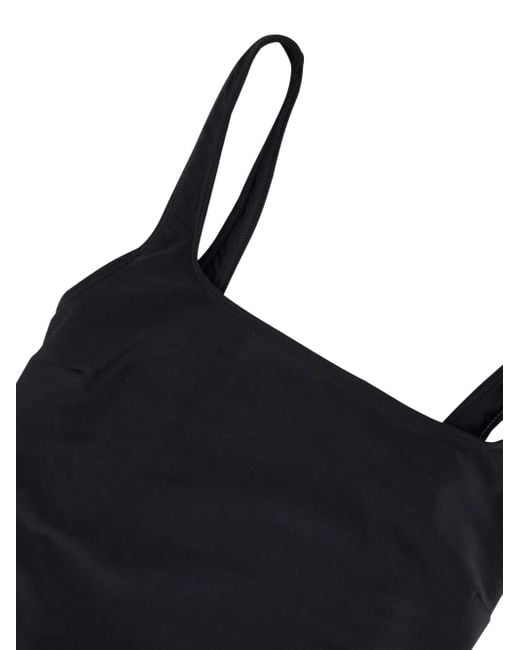 Matteau Black Badeanzug Mit Eckigem Ausschnitt