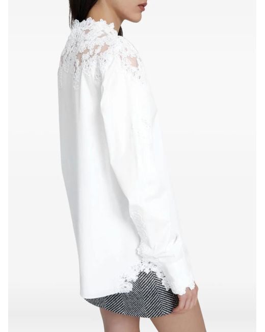 Camicia Con Ricamo di Ermanno Scervino in White