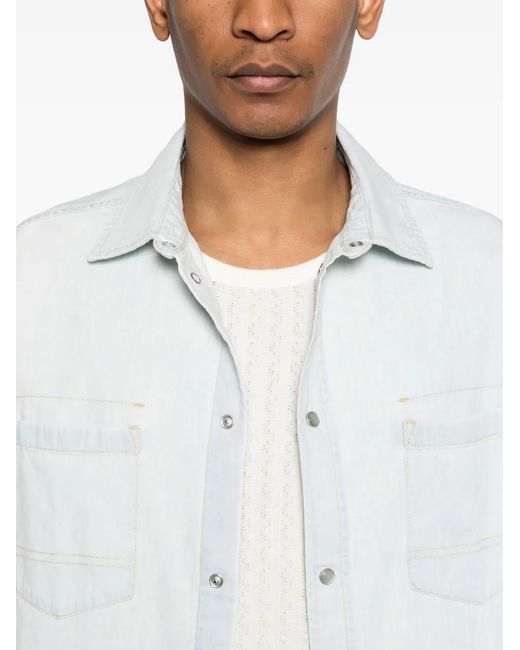 Golden Goose Deluxe Brand White Overshirt for men