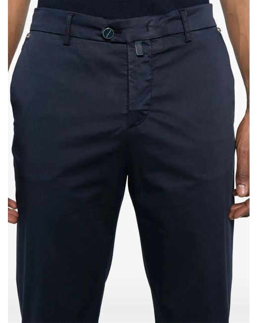 Kiton Chino Mit Logo-Patch in Blue für Herren
