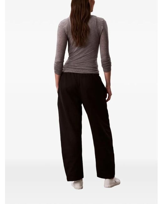 Calvin Klein Black Drawstring-Fastening Track Pants