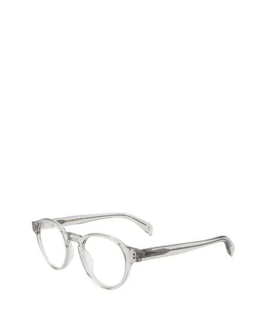 Occhiali Tondi di Rag & Bone in White da Uomo
