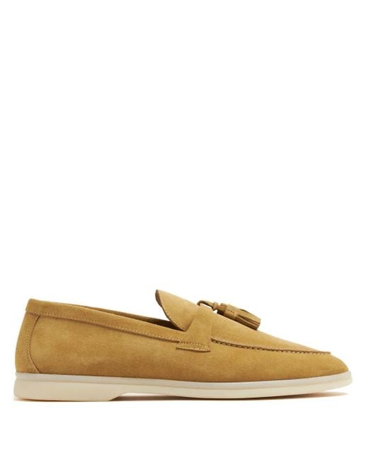 Scarosso Natural Leandro Suede Loafers for men