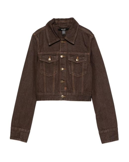 Ksubi Brown Klassische Jeansjacke