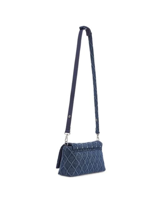 Liu Jo Blue Medium Lapuffy Denim Bag