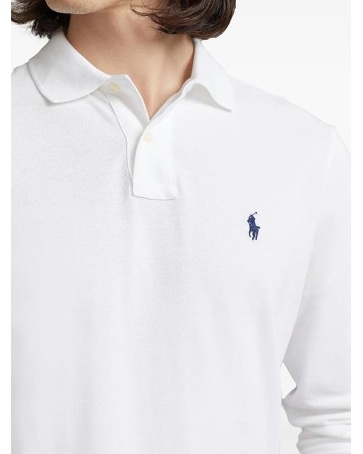 Polo Ralph Lauren Poloshirt Mit Logo-Stickerei in White für Herren